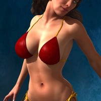 Heroine String Bikini Textures | Daz 3D