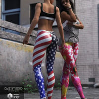 Fashion Leggings for Genesis 3 Female(s) | Daz 3D