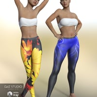 Fashion Leggings for Genesis 3 Female(s) | Daz 3D