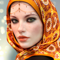 Dforce X Fashion Floral Hijab For Genesis 8 Female S Daz 3d