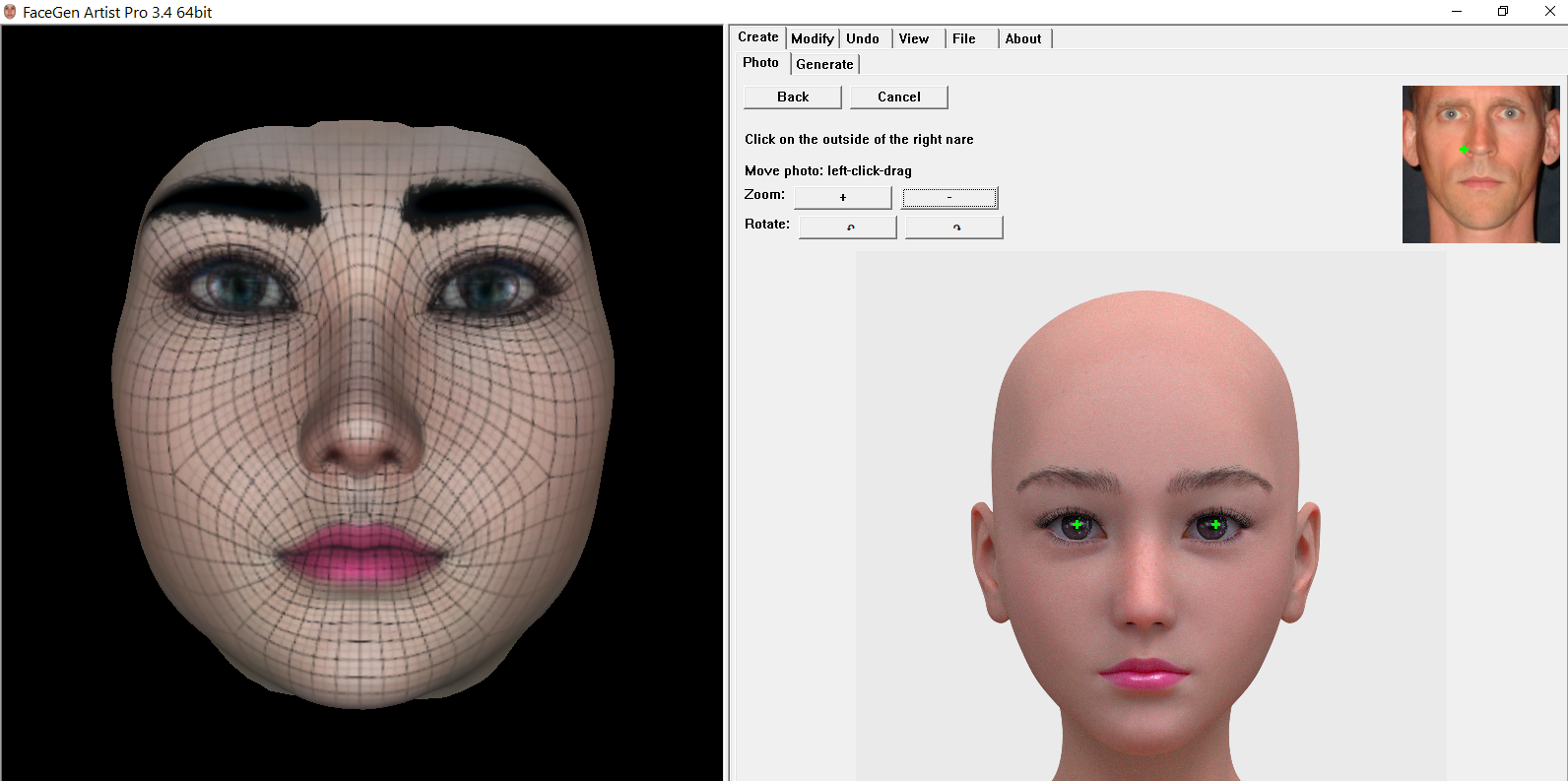 Replicate a face from a frontal photo, at hand, no plugins that fails -  Page 3 - Daz 3D Forums