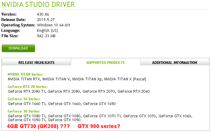 nvidia "Creator vs 139MHz Studio" Drivers vs DS 4.12 - Daz 3D Forums