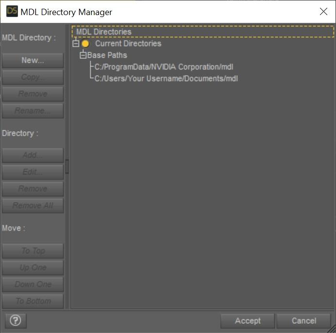 MDL Directory Manager