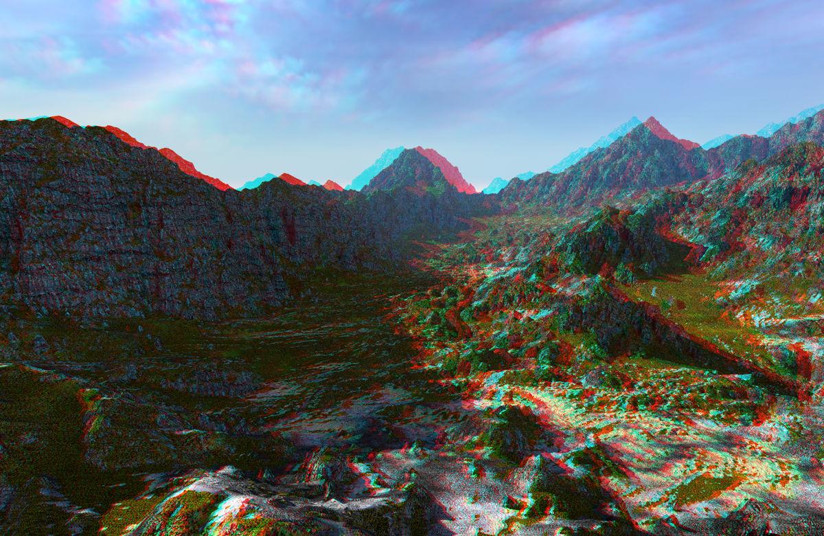 Stony Vale Anaglyph