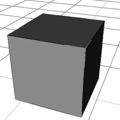 A plain 6-faced cube