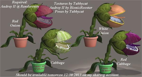 NOW DOWNLOADABLE - Poses and Textures for Audrey II (Little Shop of Horrors  Plant) - Daz 3D Forums